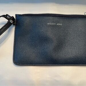 Michael Kors Black Clutch Wristlet Saffiano Leather